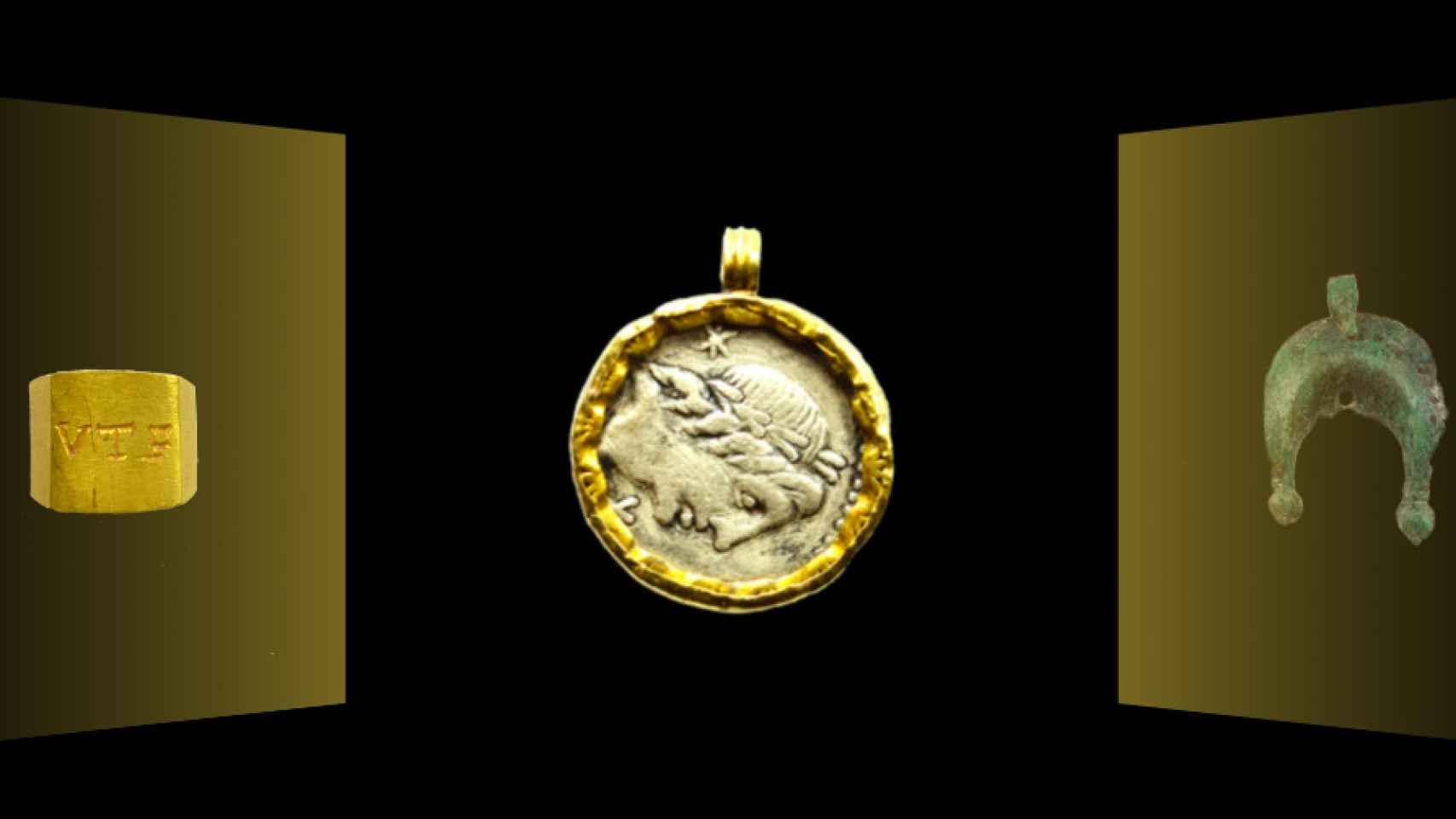 A partir del siglo II, los romanos engastaron las monedas en oro como a las gemas, convirtiéndolas en joyas, moda que se extendió durante todo el siglo III y IV.