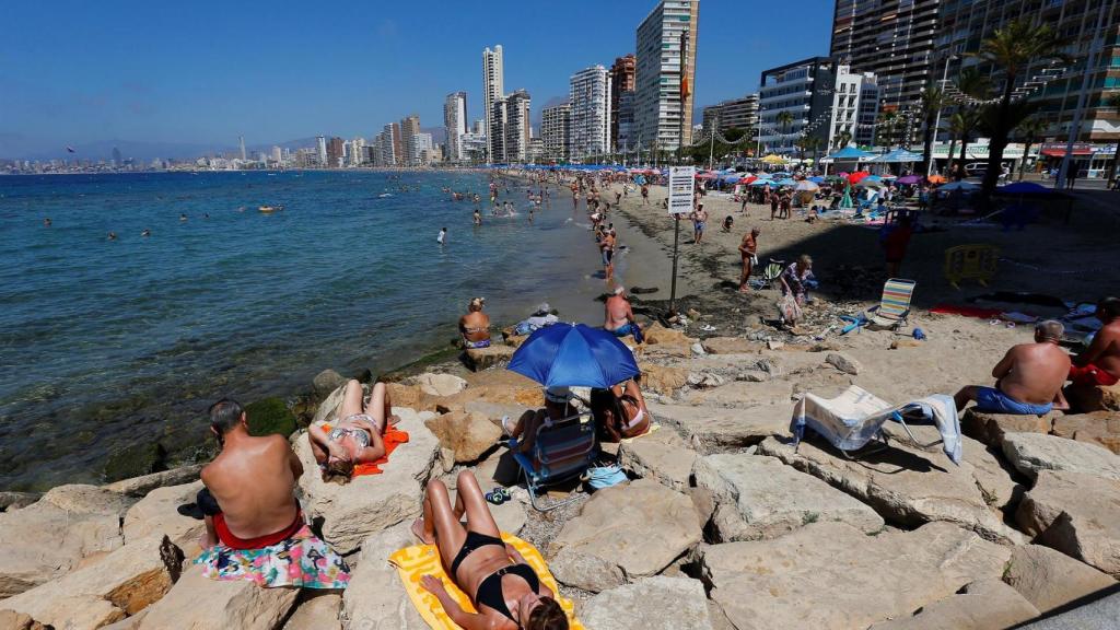 Playa de Benidorm, el fin de semana pasado.