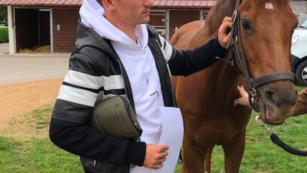 Griezmann con su caballo Princesa