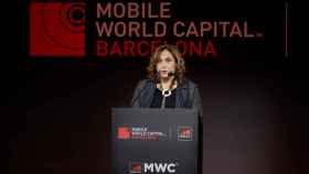 La alcaldesa de Barcelona, el pasado 27 de junio en la cena inaugural del Mobile World Congress./