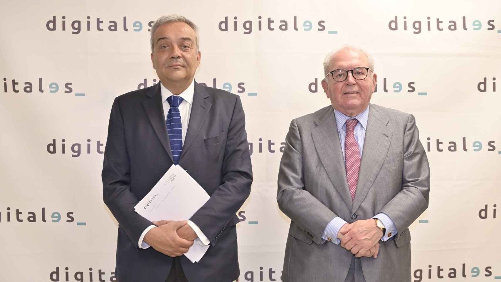 Víctor Calvo-Sotelo y Eduardo Serra, director general y presidente de DigitalES