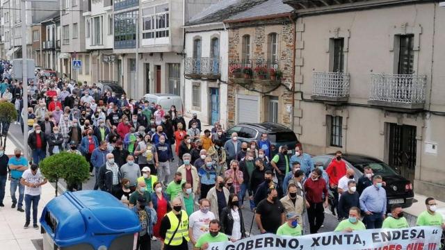 Manifestación en As Pontes.