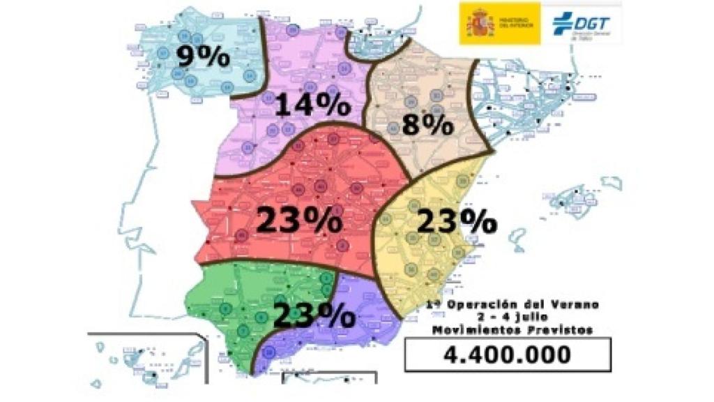 Operación salida de tráfico julio 2021. DGT