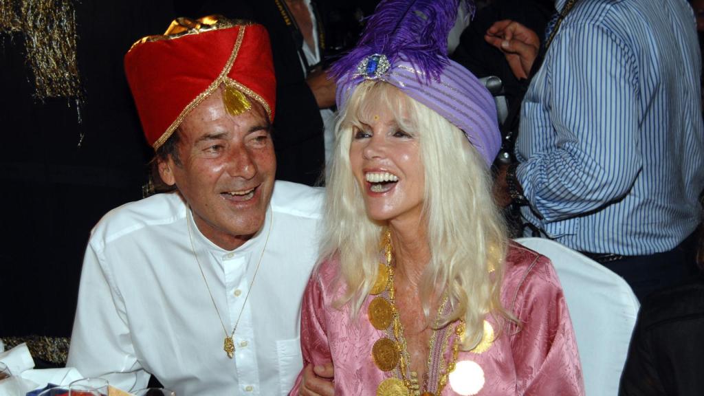 Gunilla junto a Luis en una fiesta en Marbella en el verano de 2010.