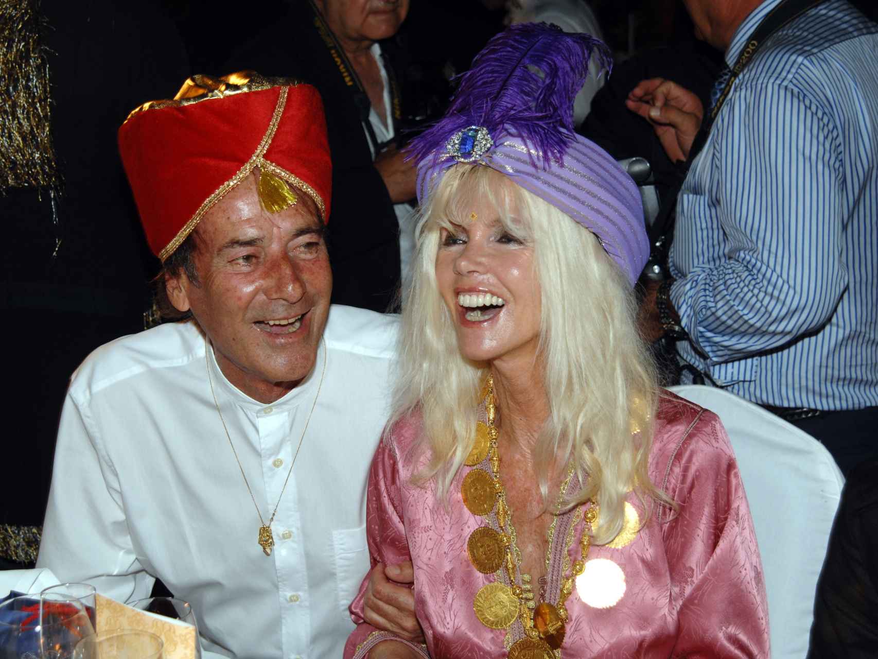 Gunilla junto a Luis en una fiesta en Marbella en el verano de 2010.