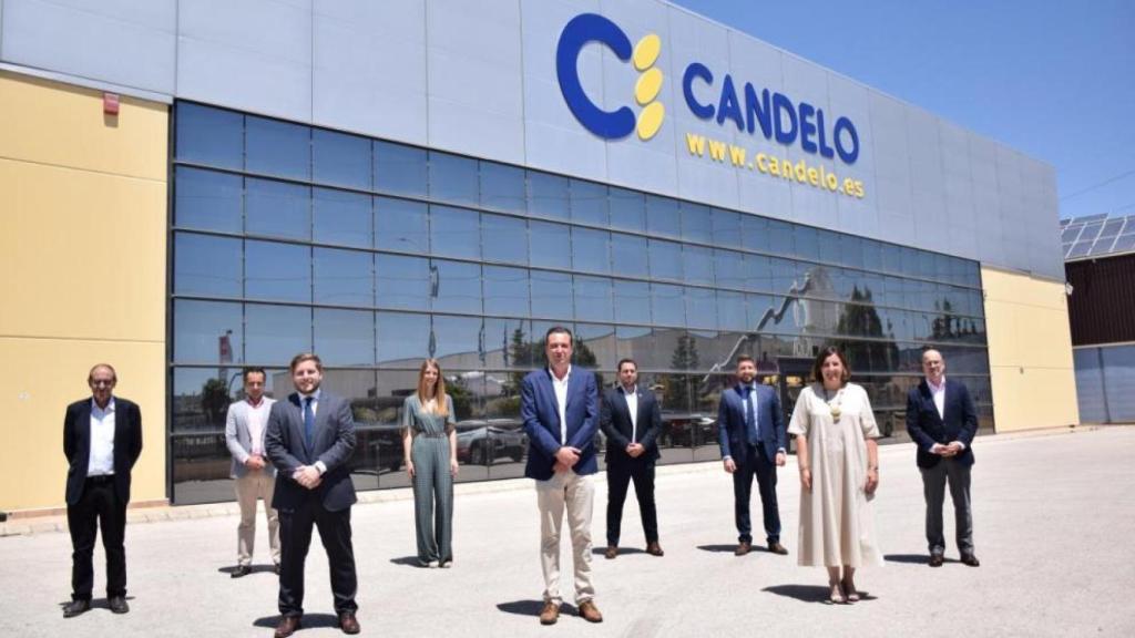 La consejera de Economía, Empresas y Empleo, Patricia Franco y el consejero de Fomento, Nacho Hernando, visitan el Grupo Agroalimentario ‘Candelo’