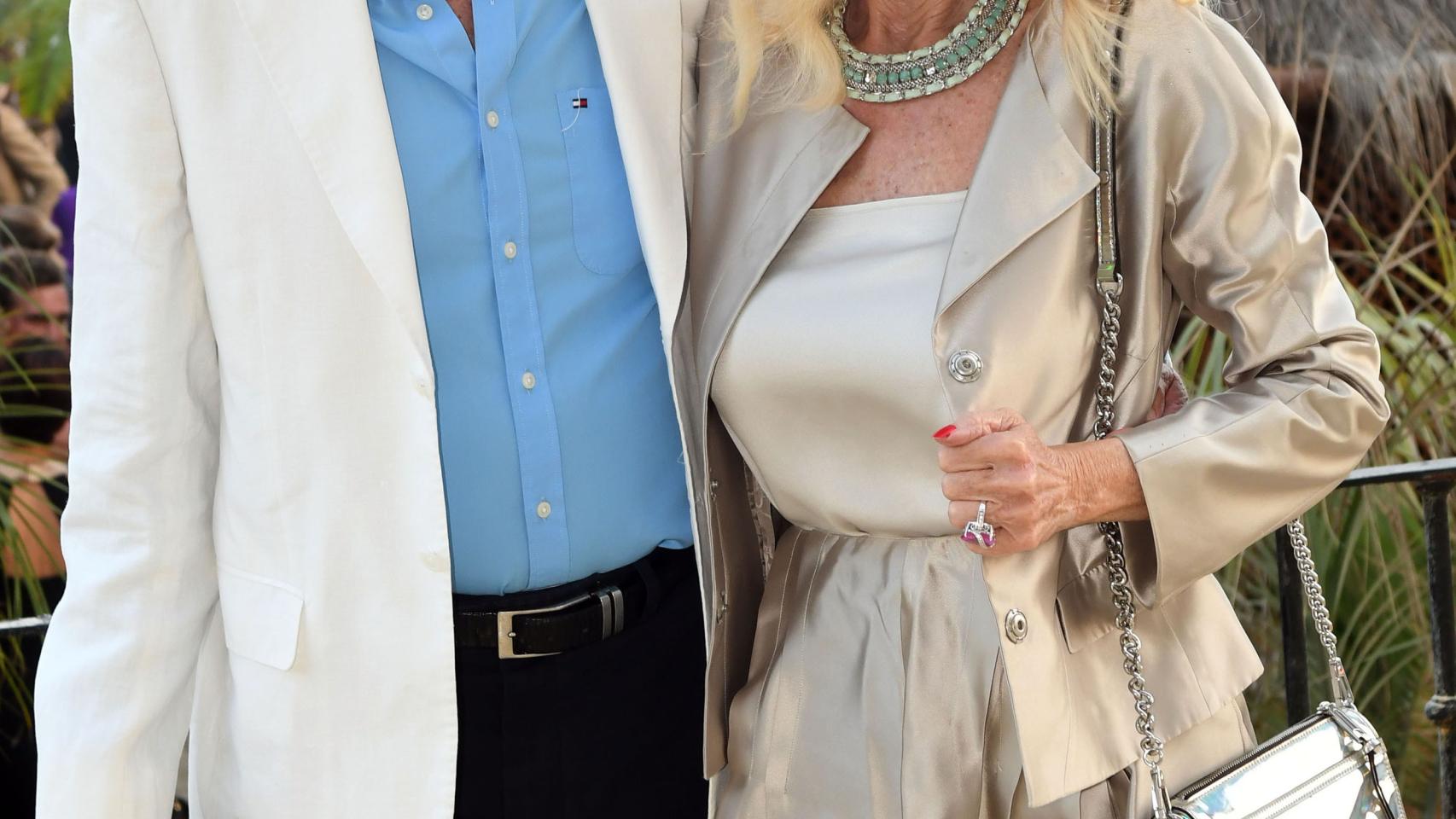 Luis Ortiz y Gunilla von Bismarck en una imagen de 2017.