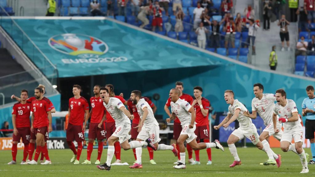 La tanda de penaltis del Suiza - España de los cuartos de final de la Eurocopa