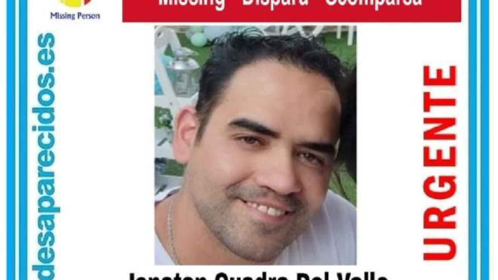 Jonatan Cuadra desapareció el pasado 1 de julio