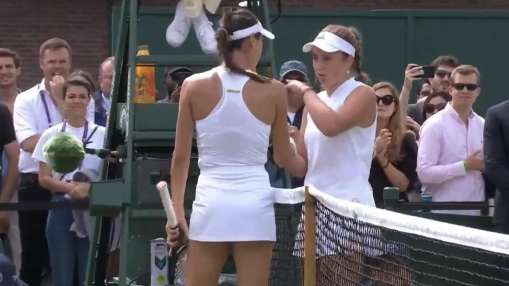 La bronca entre Tomljanovic y Ostapenko en Wimbledon