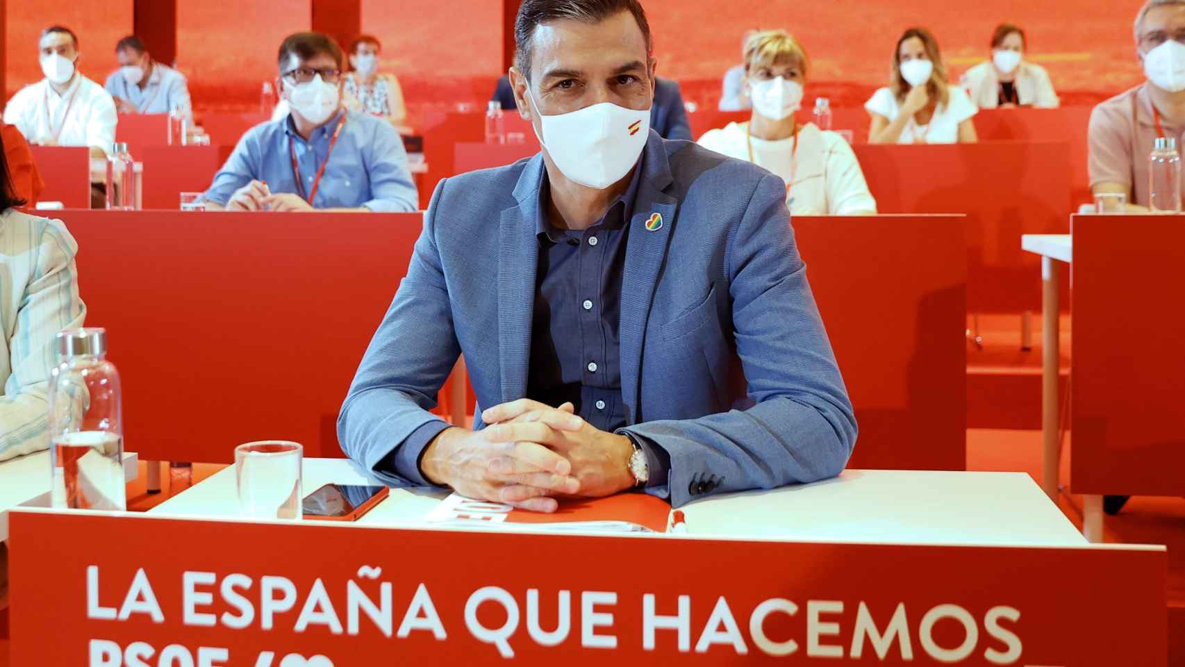 Pedro Sánchez, en el Comité Federal del PSOE celebrado este domingo.