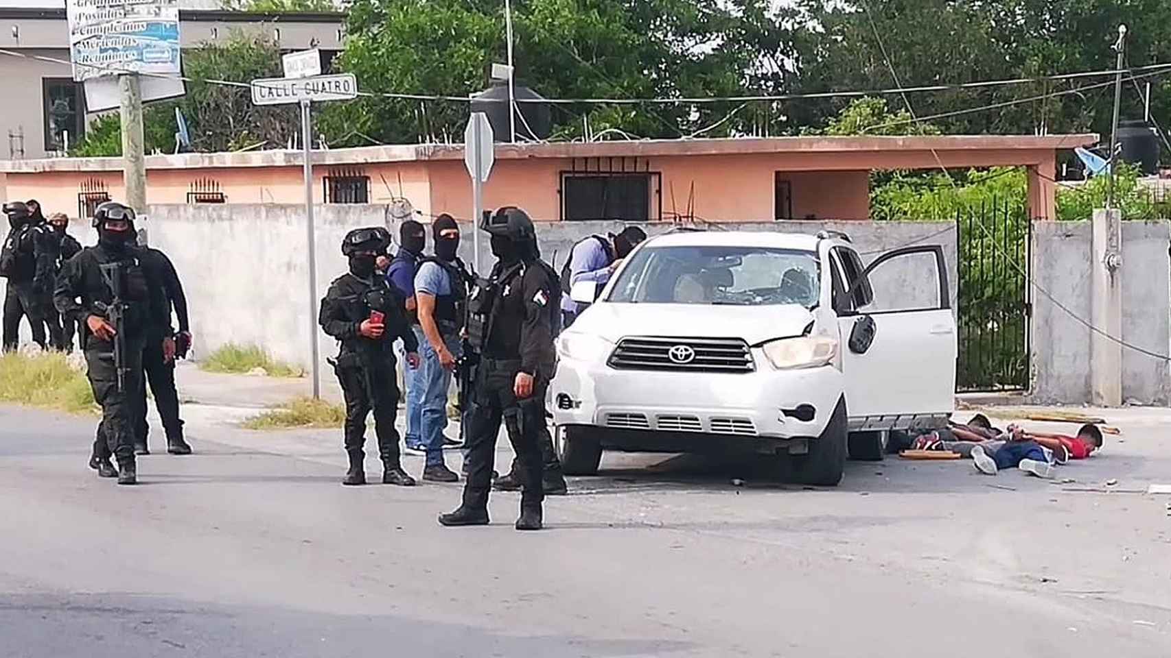 La policía en Reynosa, México.