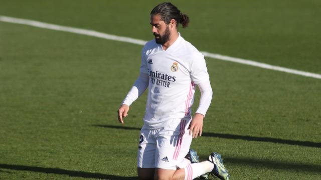 Isco Alarcón, durante un partido con el Real Madrid