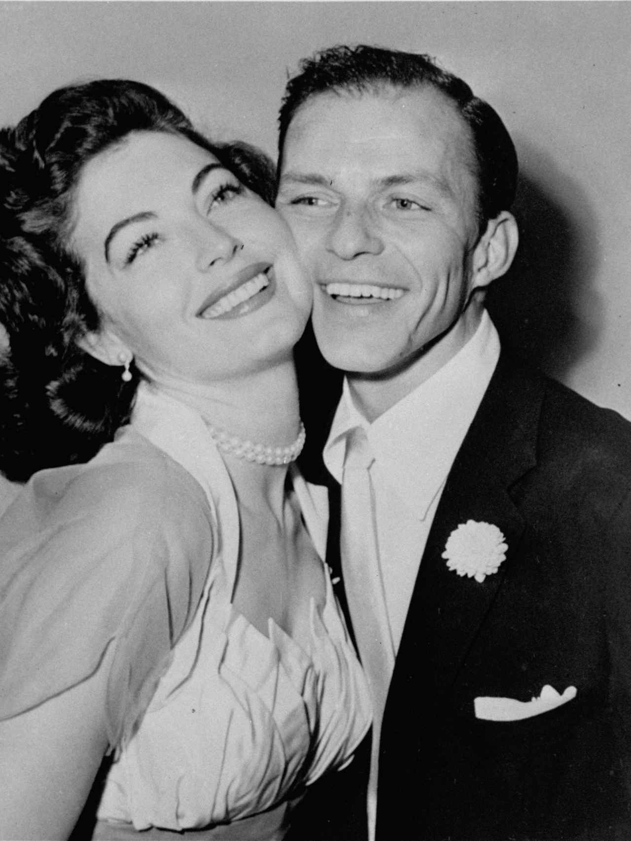 Frank Sinatra y la actriz Ava Gardner.