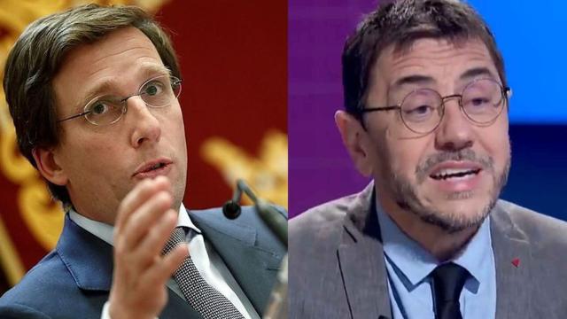 Almeida y Monedero en un fotomontaje.