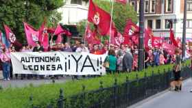 Imagen de archivo de una manifestación a favor de la autonomía de la Región Leonesa.