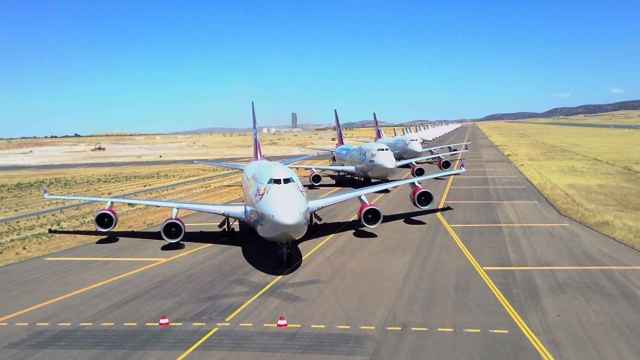 Aviones en el aeropuerto de Ciudad Real. Imagen de archivo