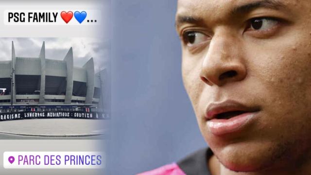 La publicación de Kylian Mbappé en Instagram y el jugador, en un fotomontaje