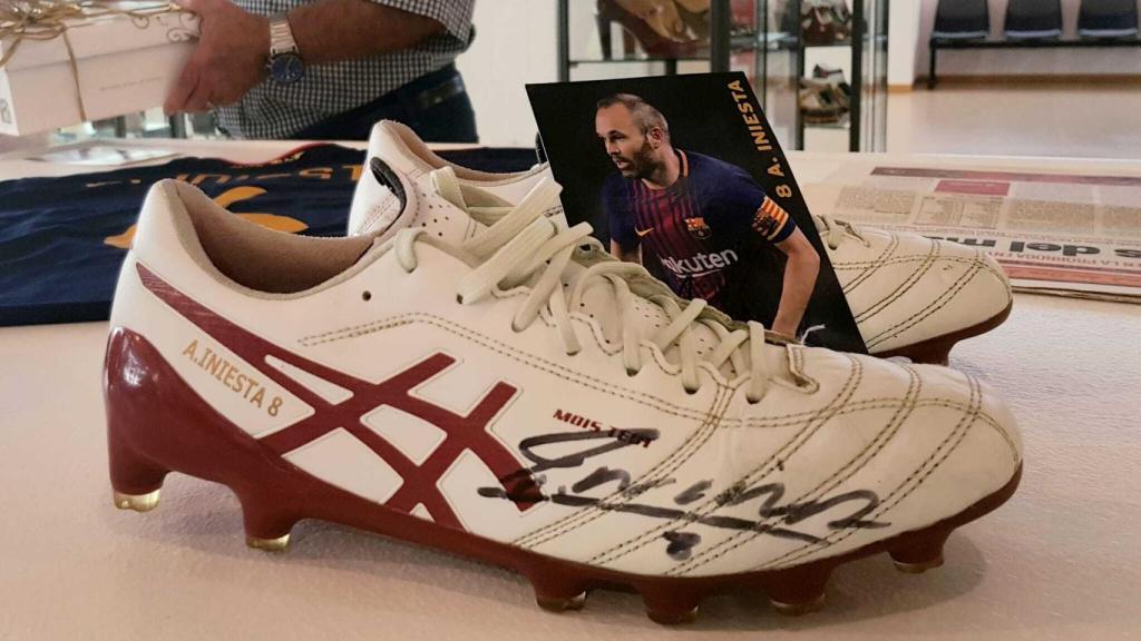 Las botas de Andrés Iniesta