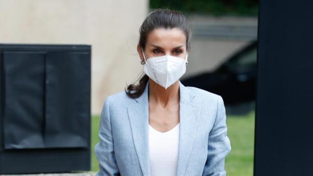 La reina Letizia, durante el acto con la fundación Abertis.