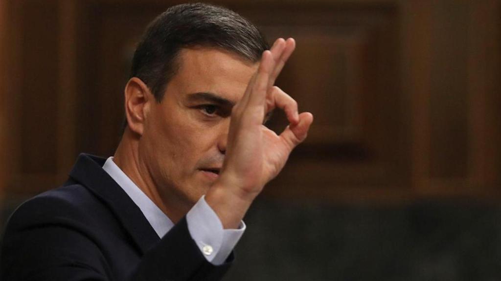 Pedro Sánchez en el Congreso de los Diputados.