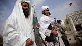 Milicianos talibanes en una imagen de archivo. EP