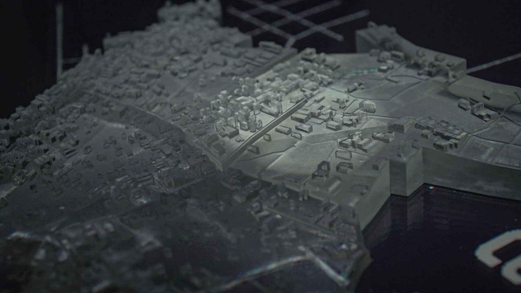 Modelo físico de las ciudades, con piezas impresas en 3D. Foto: City Science