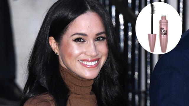 Meghan Markle y su máscara de pestañas favorita, en un montaje de JALEOS.