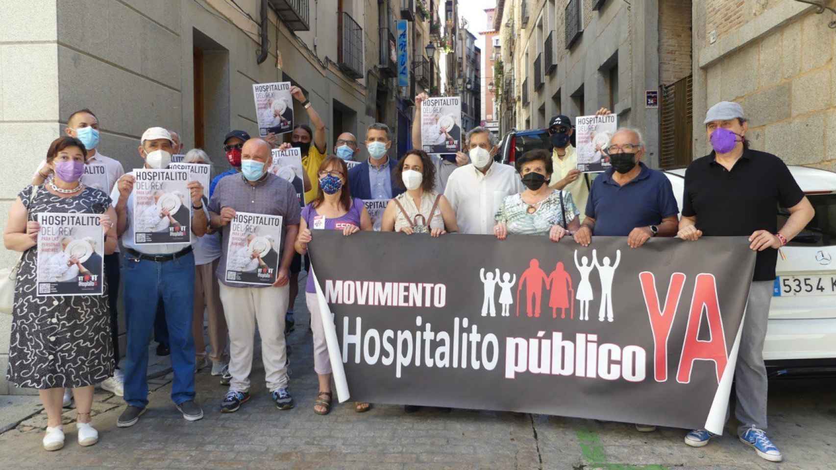 Varios miembros del movimiento 'Hospitalito Público Ya'