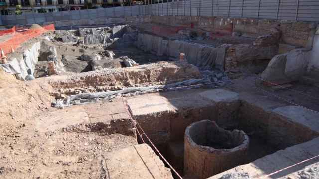 Imagen de archivo de la excavación arqueológica en la parcela del Astoria.