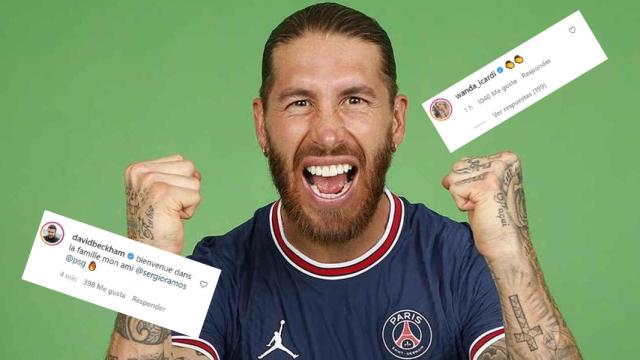 Sergio Ramos con la camiseta del PSG y las reacciones a su fichaje