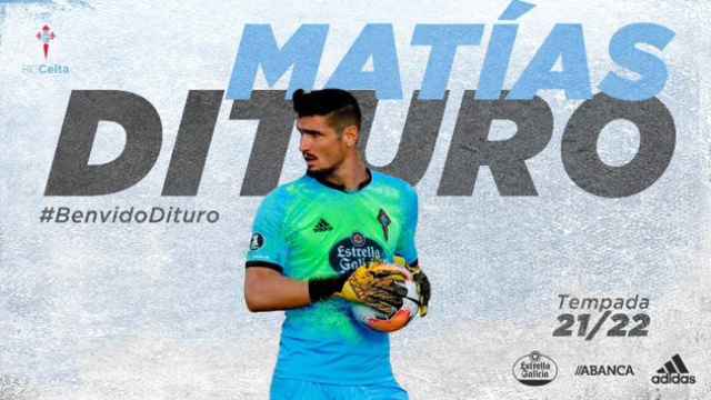 Matías Dituro, segundo fichaje del Celta para la temporada 2021/22