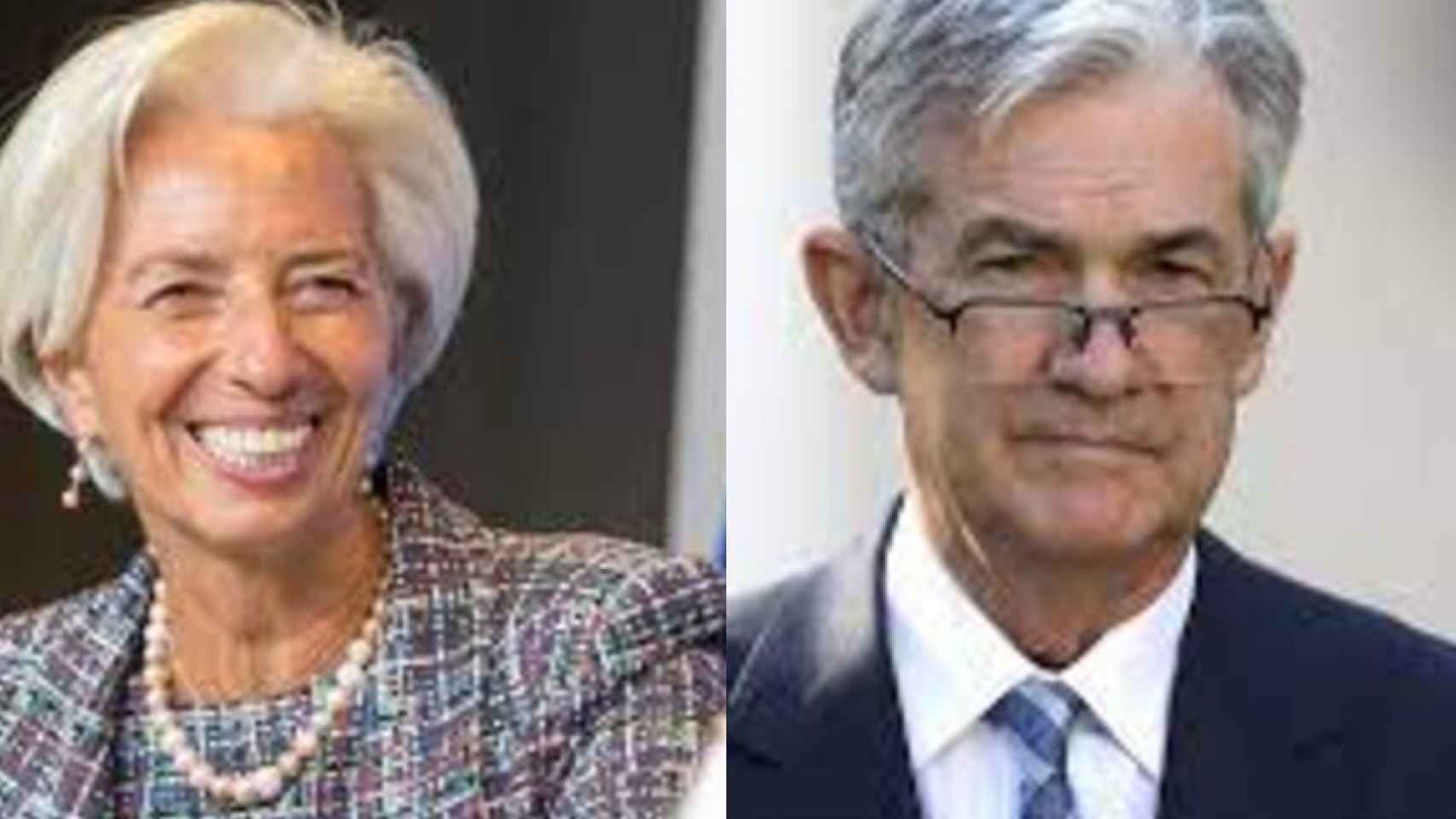 Christine Lagarde y Jerome Powell.