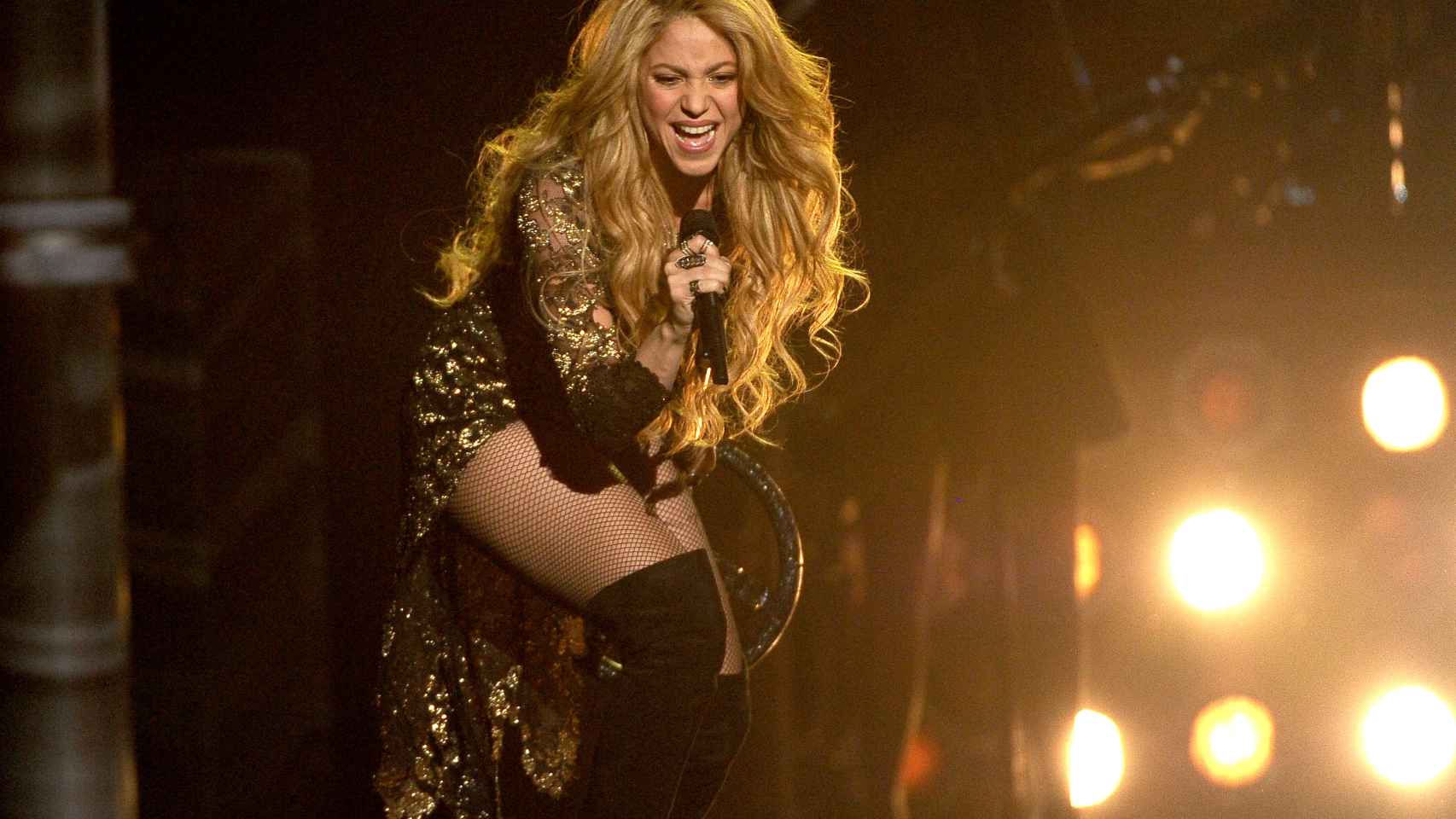 Shakira, durante un concierto en Las Vegas en 2014.