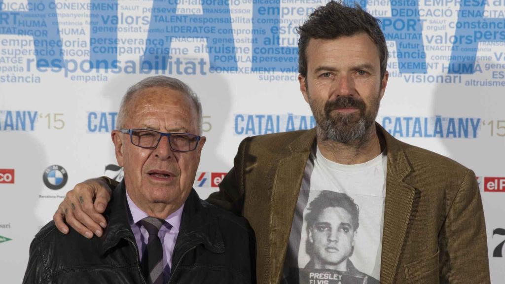 Pau Donés junto a su padre, Amado, en una imagen de archivo.