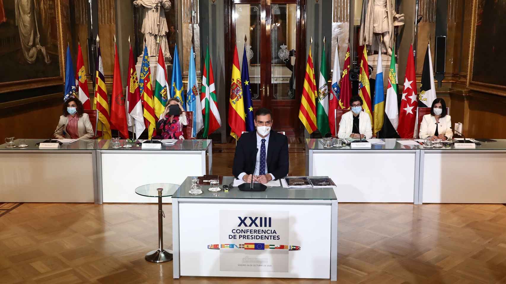 Pedro Sánchez preside la XXIII Conferencia de Presidentes, en el Senado, el pasado octubre de 2020.