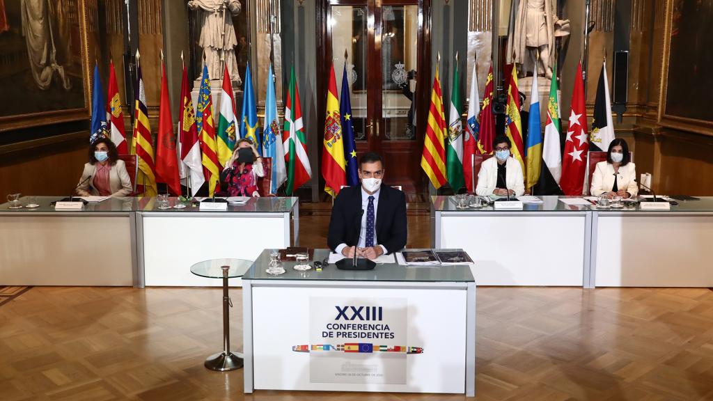 Pedro Sánchez preside la XXIII Conferencia de Presidentes, en el Senado.