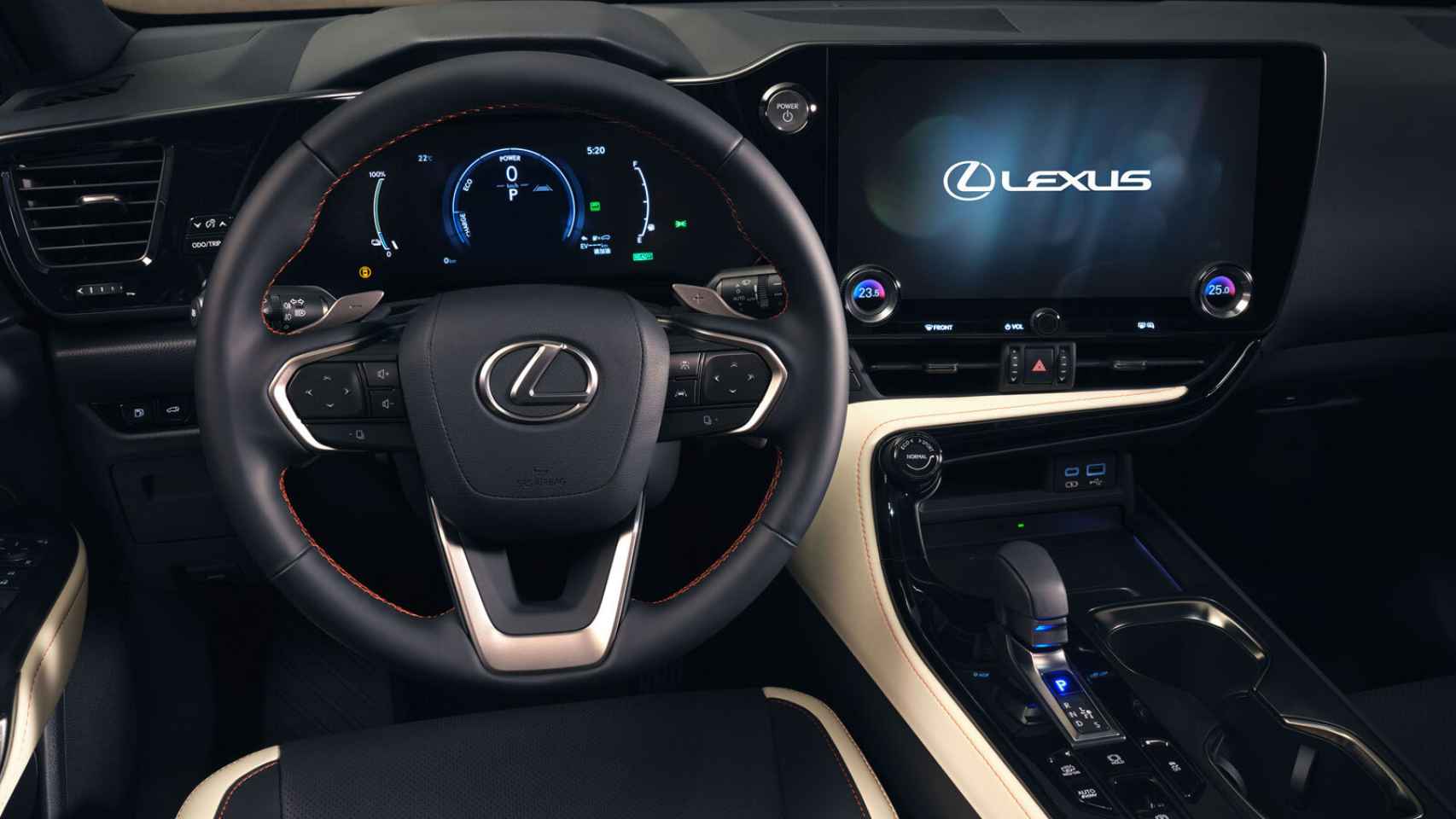 Interior del nuevo Lexus NX 2022.