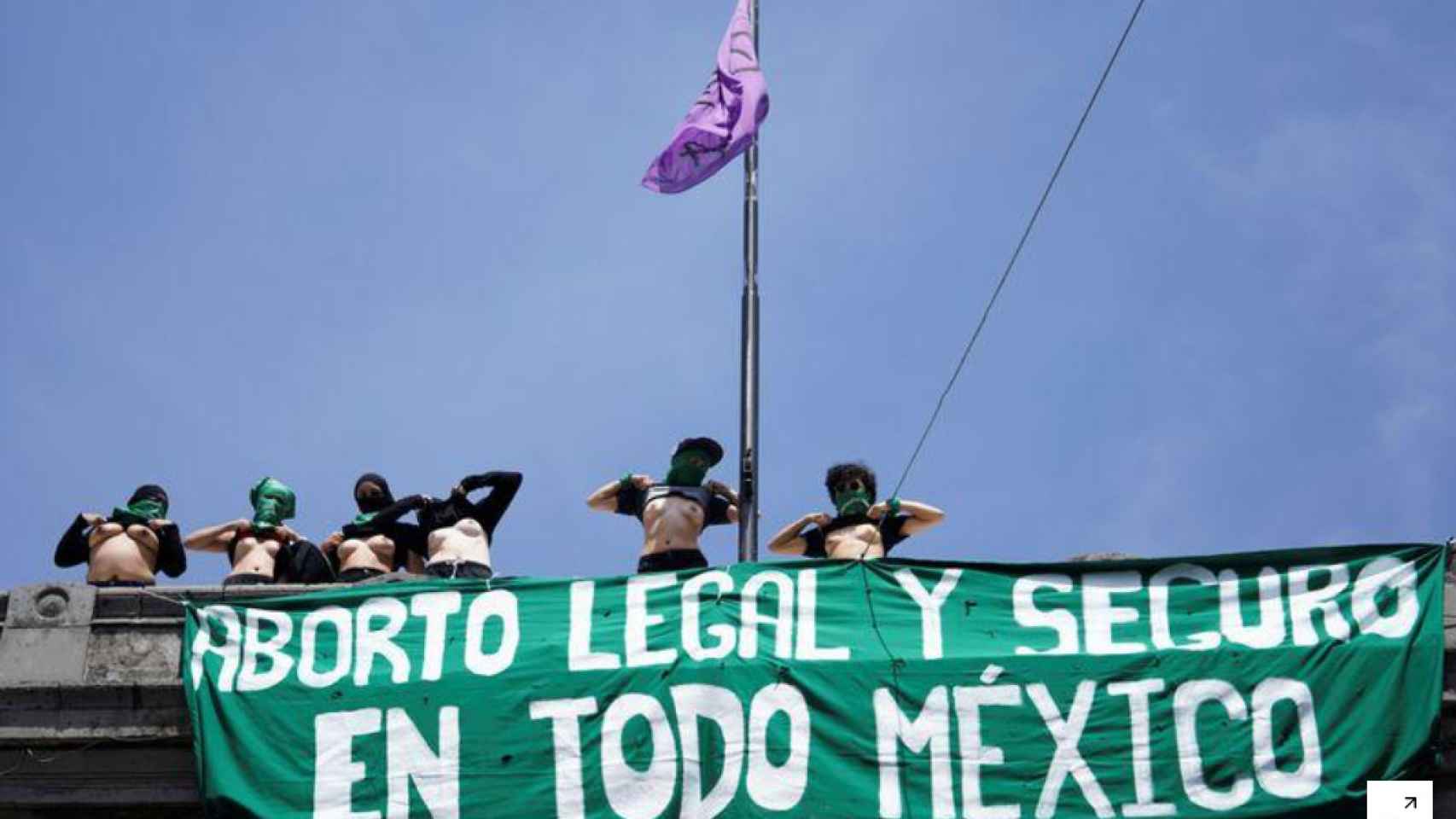 Protesta a favor del aborto gratuito en Ciudad de México, el pasado julio.