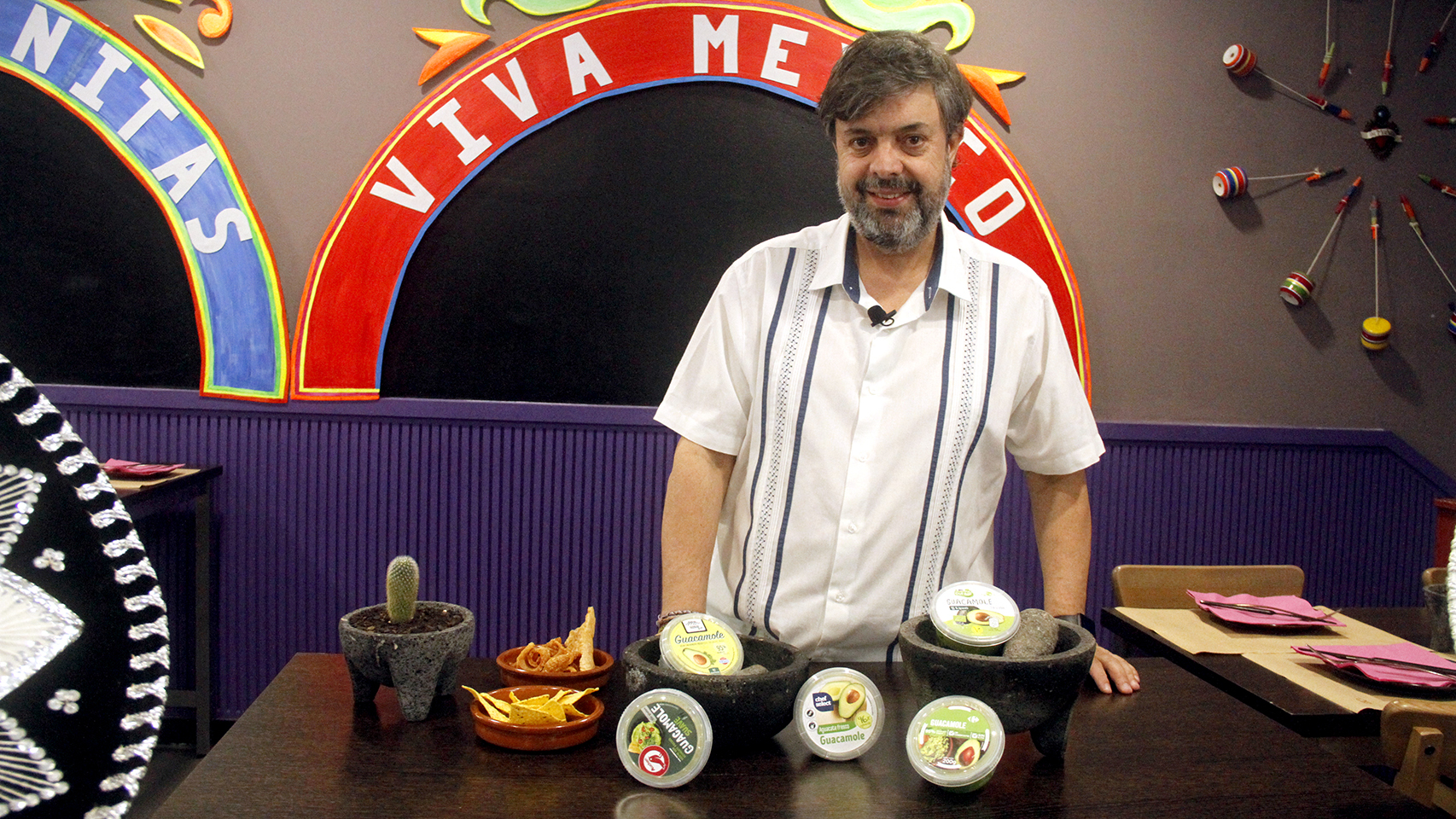 Los cinco guacamoles probados por Ernesto Díaz, propietario de los restaurantes mexicanos Las Mañanitas.