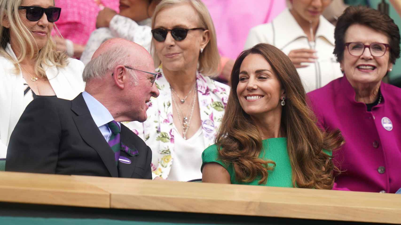 Kate Middleton se ha mostrado muy sonriente en Wimbledon.