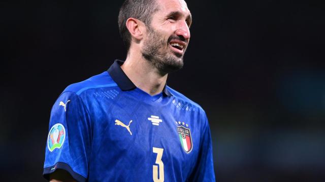 Giorgio Chiellini, en un partido de la selección de Italia en la Eurocopa 2020