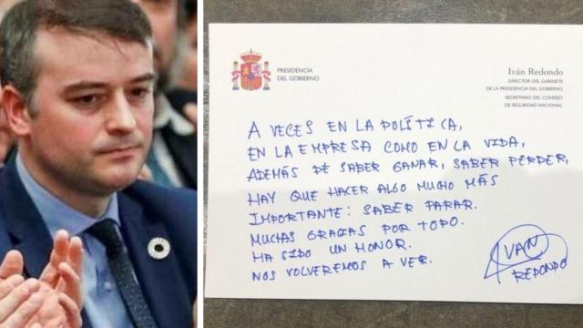 La carta de despedida de Iván Redondo: Hay que saber parar