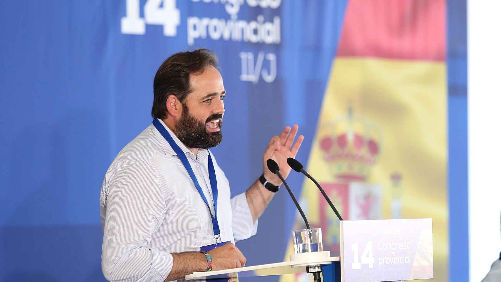 Paco Núñez, este domingo en el congreso provincial del PP de Toledo. Foto: Óscar Huertas
