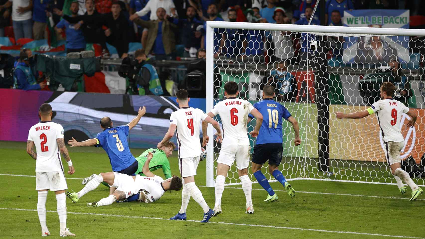 La final de la Eurocopa entre Italia e Inglaterra
