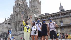 Los cuatro instagrammers que han recorrido parte del Camino Portugués.