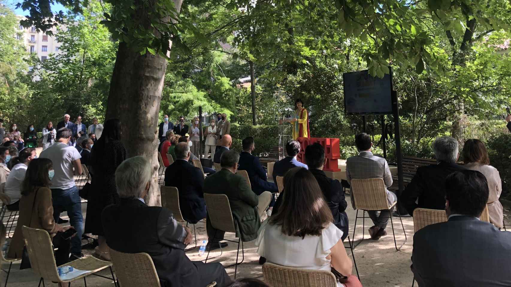 Un instante de la presentación del South Summit 2021, en el Jardín Botánico de Madrid.