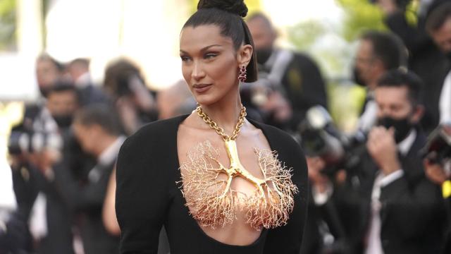 Bella Hadid en el festival de cine de Cannes.