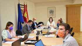 Un instante de la reunión del Consejo de Administración del Instituto de Finanzas de Castilla-La Mancha