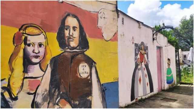 Mural en el barrio de Canido